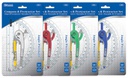2808-BAZIC Scale-Arm Compass w/ #2 Wood Pencil & 6 Protra