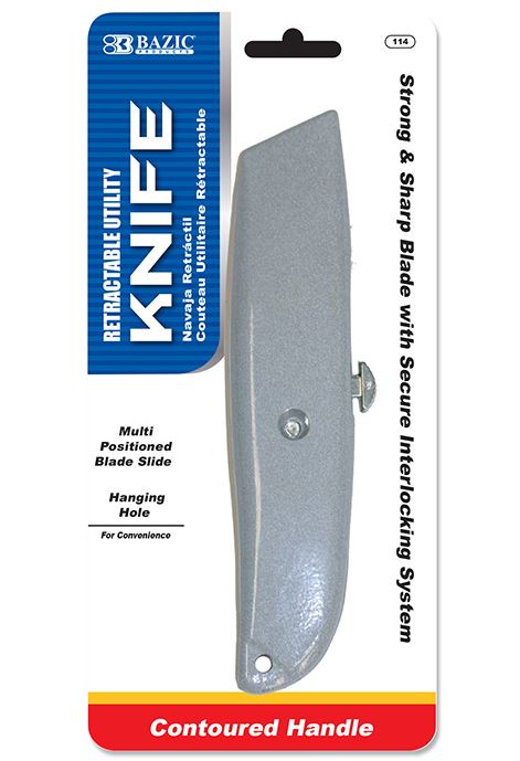 114-BAZIC Multipurpose Utility Knife 24/cs