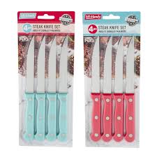 36875-STEAK KNIFE SET 4pc 4.5 2ASST