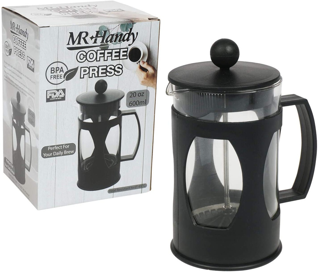 24696-COFFEE MAKER 20ozBLK  FRENCH P