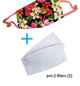 Dano's Fabric Mask w/Filter Pocket +2Filters Medium Size