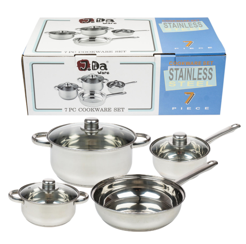 36363-COOKWARE SET 7pc STAINLESS ST