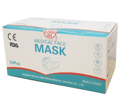FE-1 Face Mask (50PC/Box)-30bx/cs