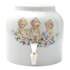 DD405-Floral Angels 2.5g. Porcelain Dispenser