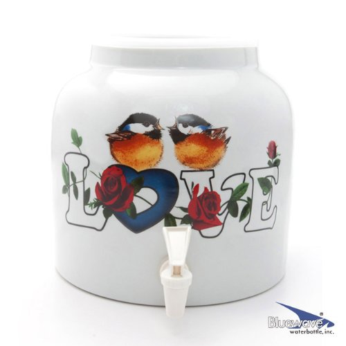 DD013-Love Birds 2.5g Porcelain Dispenser
