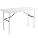 176ECO4824-Choice 24&quot;x48&quot; White Plastic Folding Table