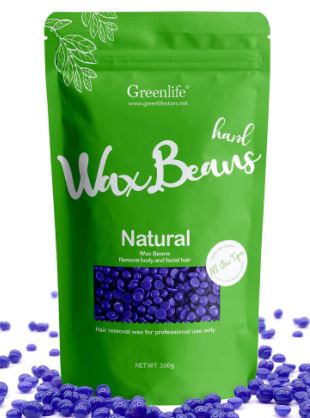 GreenLife 100g/300g/500g/1000g Hard Wax Beads,(500g Bagged, Lavender)