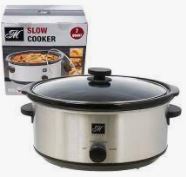 46778-SLOW COOKER 7qt OVAL SILVER