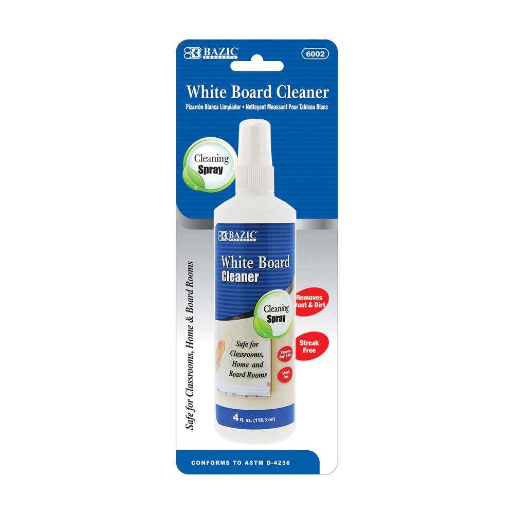6002-BAZIC 4 oz White Board Cleaner 24/IC 72/C