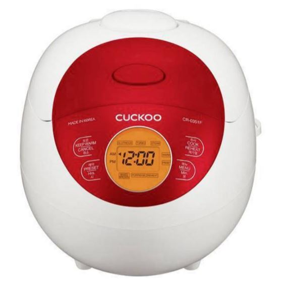 CUCKOO CR-0351F ELECTRIC HEATING RICE COOKER RED