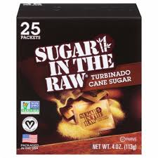 17986 / 136983 / 00144JC SUGAR IN THE RAW 25 PK  #50325 12/CS
