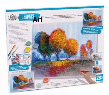 [430749] 10651842 Royal & Langnickel Canvas Art Landscape Trees Painting Kit
