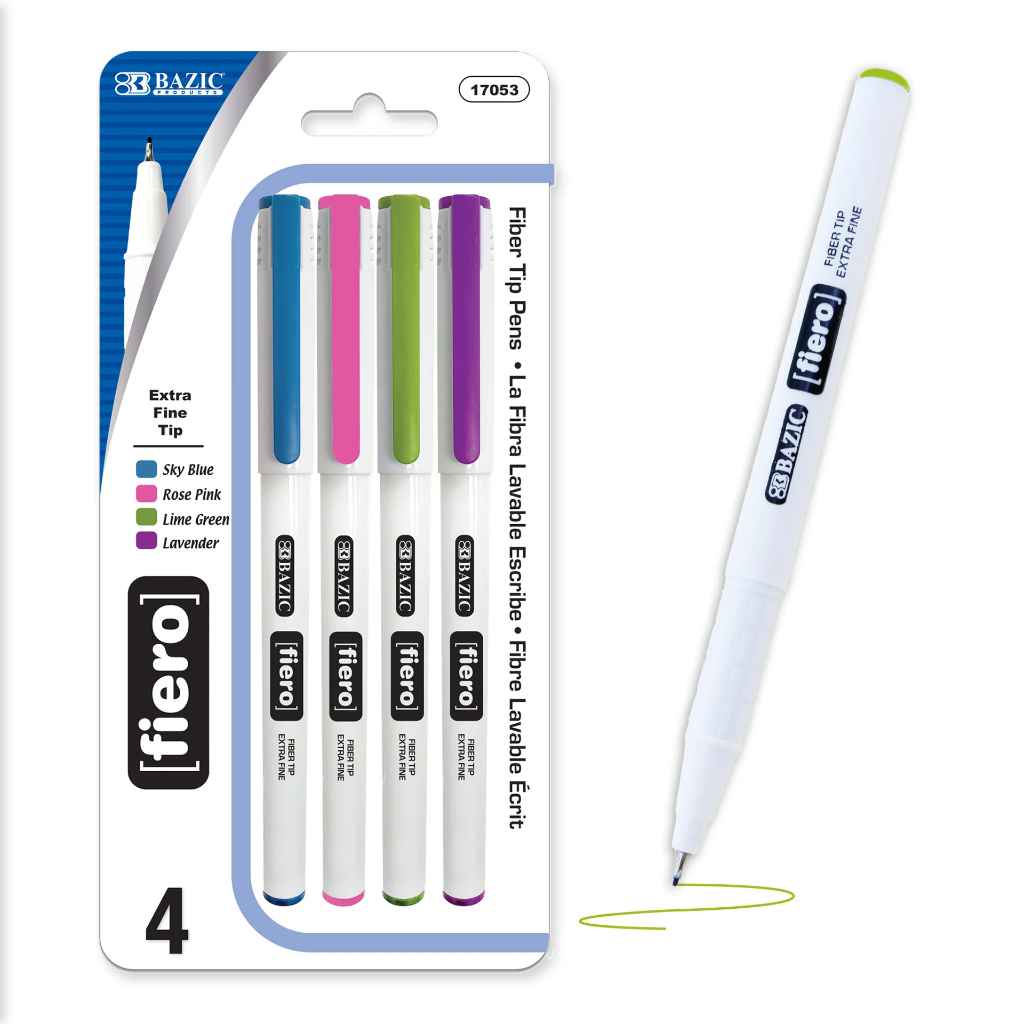17053/17059 Bazic Fierro Extra Fine Tip 4/pk 24/cs