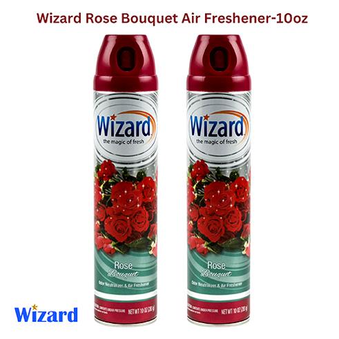 30-W-AF-RB/107553-WIZARD AIR FRESHENER 10 OZ ROSE BOUQUET