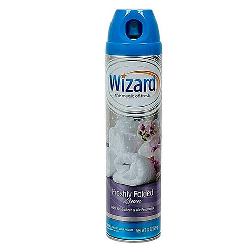 30-W-AF-FL/D-00844-12/108367-WIZARD AIR FRESHENER 10 OZ FRESH FOLDED LINEN