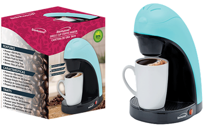 TS-112BL  SINGLE CUP COFFEE MAKER BLK 8/C