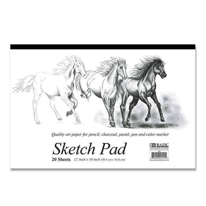 551-BAZIC 20ct. 18x12 Sketch Pad