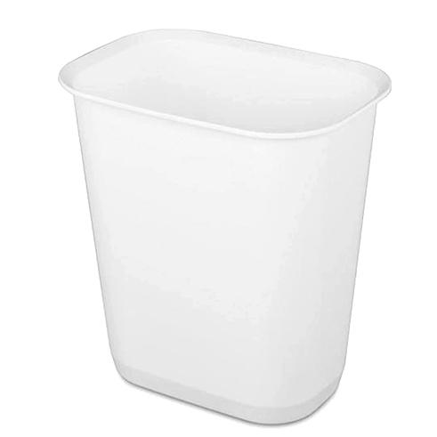 108232-STERILITE VANITY WASTEBASKET 2.5GL WHITE