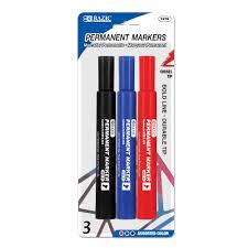 1216-CHISEL TIP BOLD LINE PERMANENT MARKERS ASST.COLOR