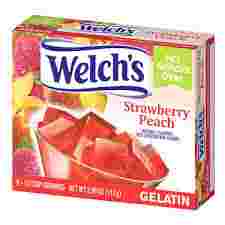 210320 WELCHS GELATIN STRAW PEACH 3.99 OZ/12CS