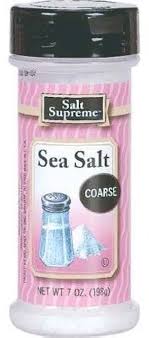 06318 SALT SUPREME SEA SALT COARSE 7Z /12CS