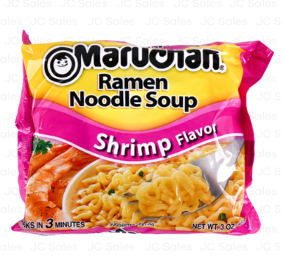 185457 MARUCHAN RAMEN SHRIMP NOODLE SOUP 3 OZ/24CS