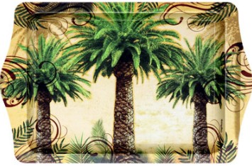 67042 *4144-DATE PALM 10X6" TIN TRAY