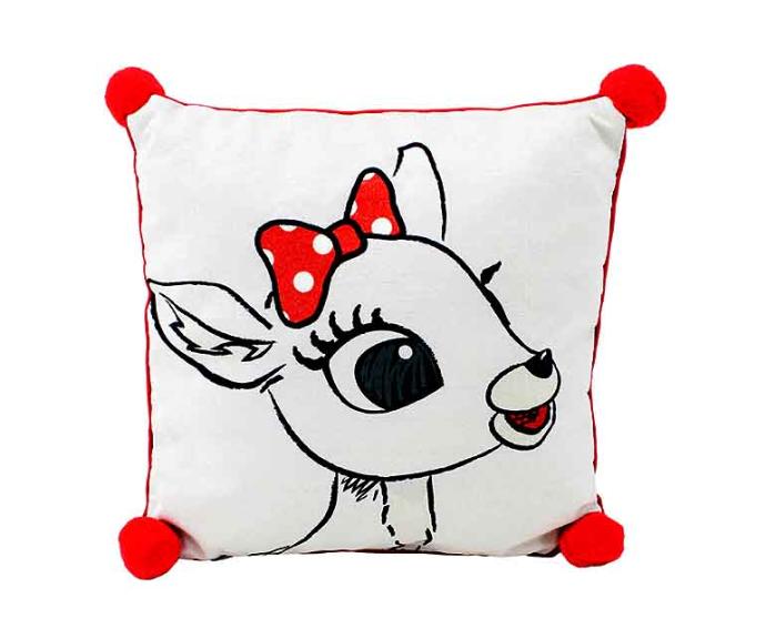 81115X-PILLOW,14" X'MAS CLARICE