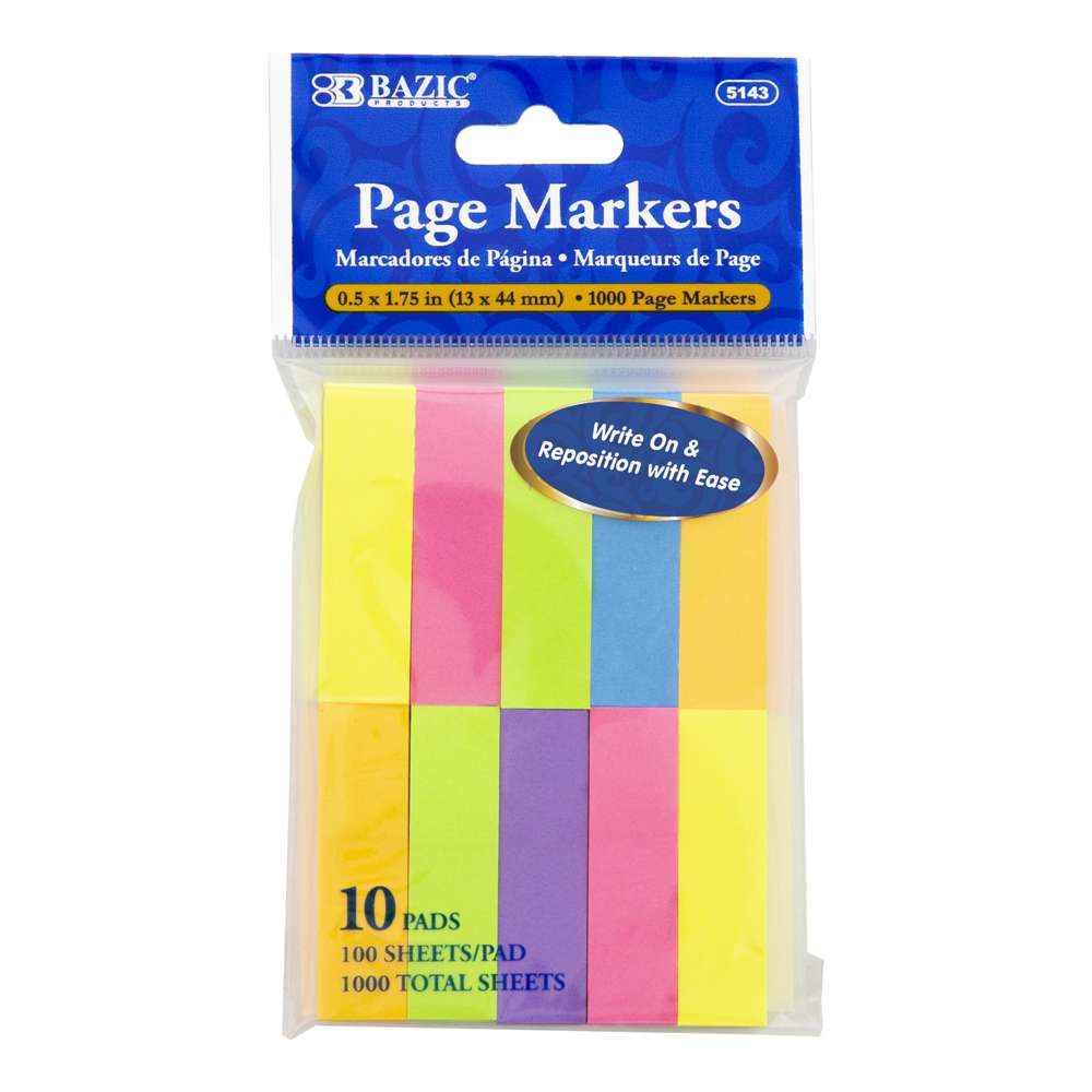 1275-BAZIC 6 Fluorescent Colors Classico Brush Markers 24bx/144c
