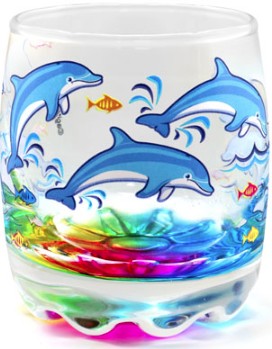 18630 - DOLPHIN R/BOW BOTM.2oz.SHOT GLASS