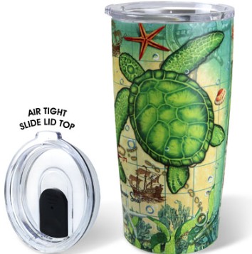 79601 - SEA TURTLE WRAP STAINLESS 17oz.TUMBLER