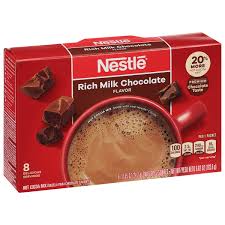 280151/836881 - NESTLE HOT COCOA MIX MILK CHOCOLATE 8ct/12cs