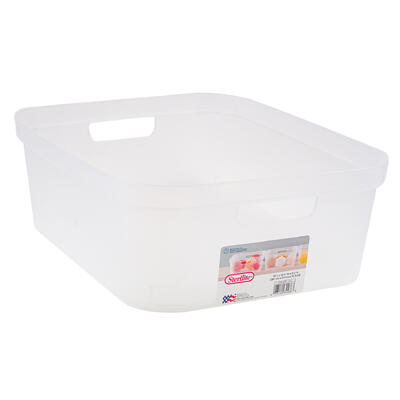 93824-STORAGE15"X12" BIN SHORT CLEAR STERILITE