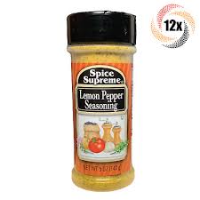 159336 - SPICE SUPREME LEMON PEPPER SEASONING 5oz/12cs