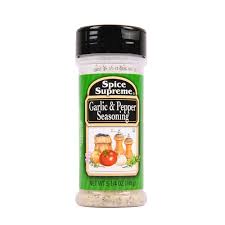 159293 - SPICE SUPREME GARLIC & PEPPER SEASONING 5oz/12cs