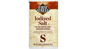 121809 FIRST STREET IODIZED SALT 26-OZ  24/C