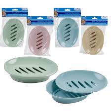 74329-SOAP DISH,6"L PLASTIC 4ASST