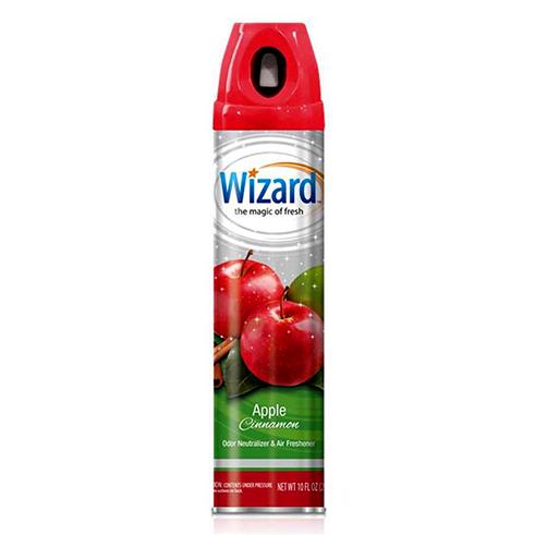 30-W-AF-AC WIZARD AIR FRESHNER SPRAY APPLE CINNAMON 10oz. 12/CS