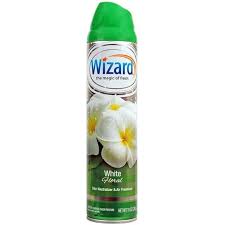 30-W-AF-WF WIZARD AIR FRESHENER  SPRAY WHITE FLORAL 10oz. 12/CS