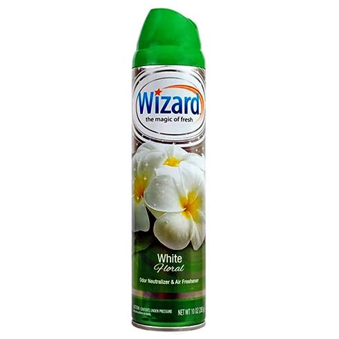 30-W-AF-WF WIZARD AIR FRESHENER  SPRAY WHITE FLORAL 10oz. 12/CS