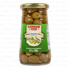 778663 - SUPREME STAR WHOLE SPANISH OLIVES 5.75 OZ