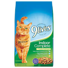 156324 - 9 LIVES INDOOR COMPLETE DRY CAT FOOD 3.5LBS