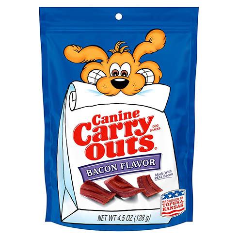 155614 - DOG TREAT CANINE CARRY OUTS BACON 4.5oz