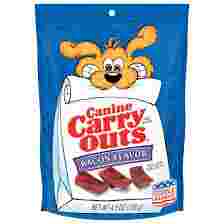 155614 - DOG TREAT CANINE CARRY OUTS BACON 4.5oz
