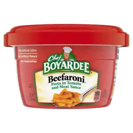 89738 CHEF MW BOWL BEEFARONI 7.5 OZ 12/PK