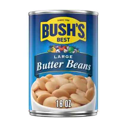 95291 BUSH'S BUTTER BEANS 16 OZ 12/PK