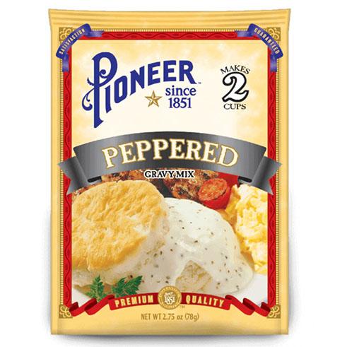 12334 PIONEER PEPPERED GRAVY 2.75 OZ 24/PK
