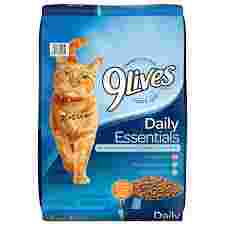 88194/57946 9LIVES DLY ESS DRY CAT FOOD 12 LBS 1/PK