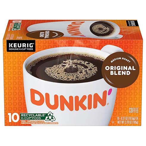86992 DUNKIN ORIGINAL KCUP 10 CT 3.7 OZ 6/PK