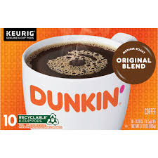 86992 DUNKIN ORIGINAL KCUP 10 CT 3.7 OZ 6/PK
